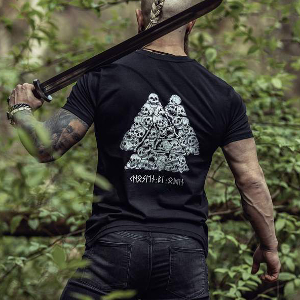 SKULL VALKNUT BACK Men's T-shirt