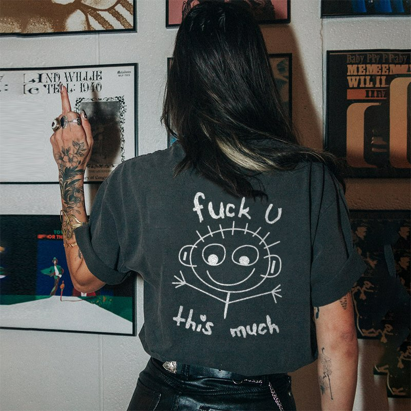 You So Many Letters Print Women's T-Shirt