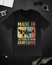 Shark print short sleeves