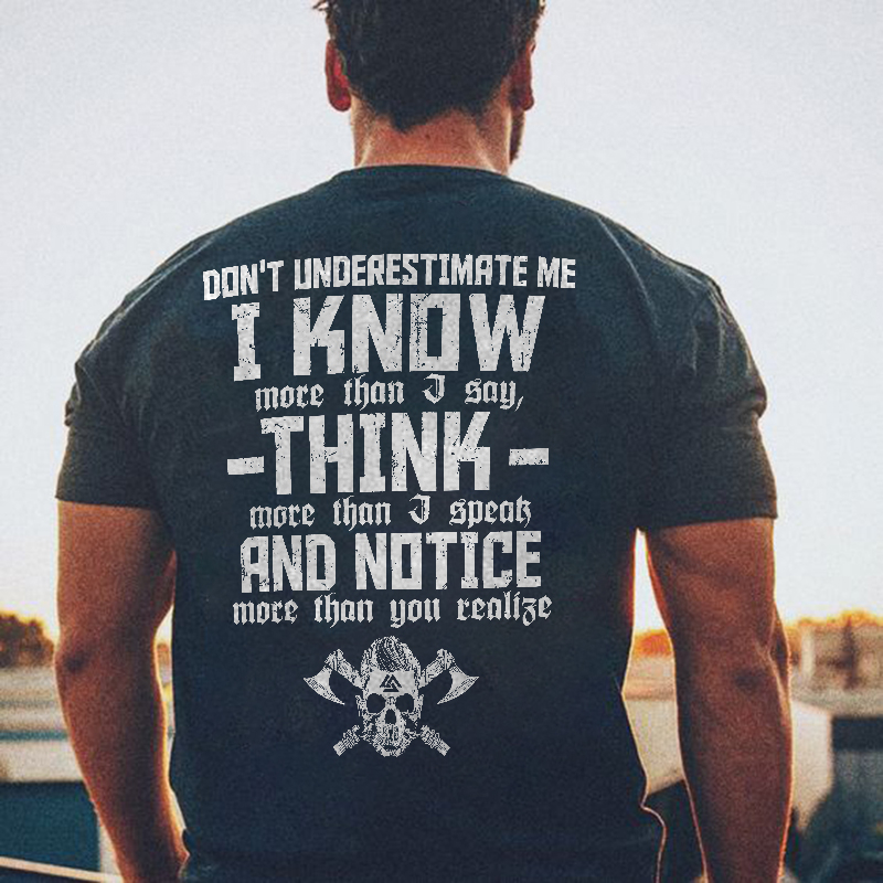 Don't underestimate me Printed Men's T-Shirt