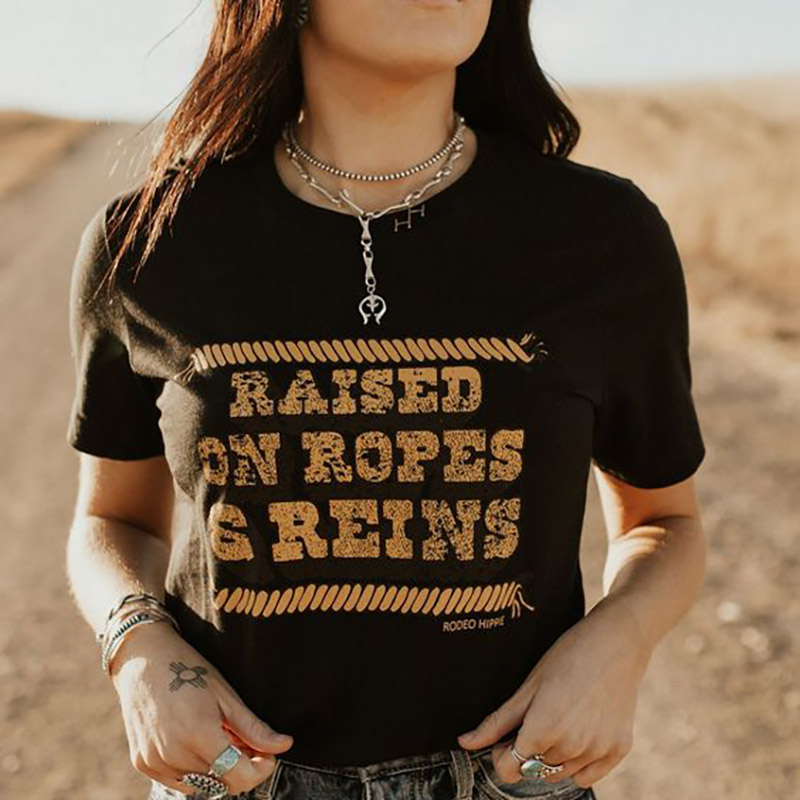 Raised on Ropes and Reins Tee
