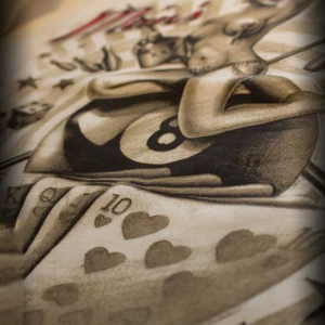 Gabicci Vintage Men's Ottoman  Polo Shirt Navy Blue