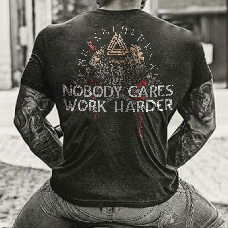 Fashion Tomahawk Print Casual Men's Short Sleeve T-Shirt