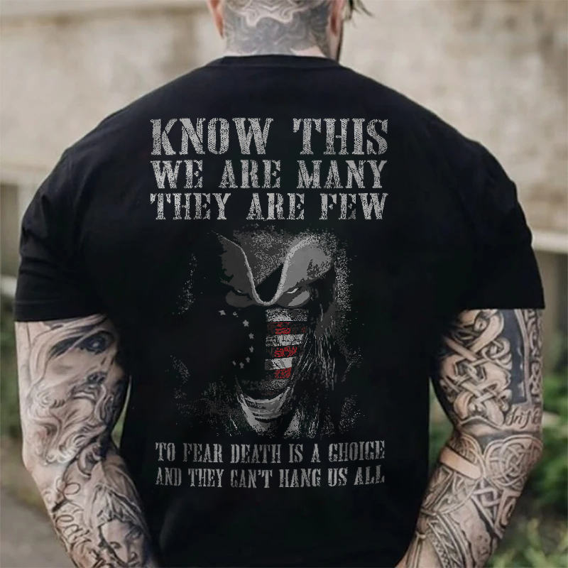 Casual Masked Men Printed Men's Short Sleeve T-Shirt