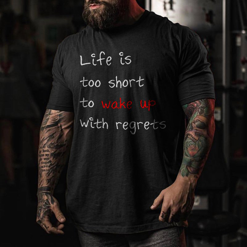 Men's casual printed short-sleeved T-shirt