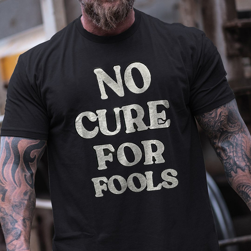 Men's casual printed short-sleeved T-shirt