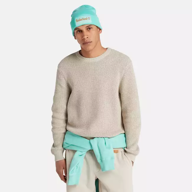 Men's Long Sleeve Tuck Crew Sweater