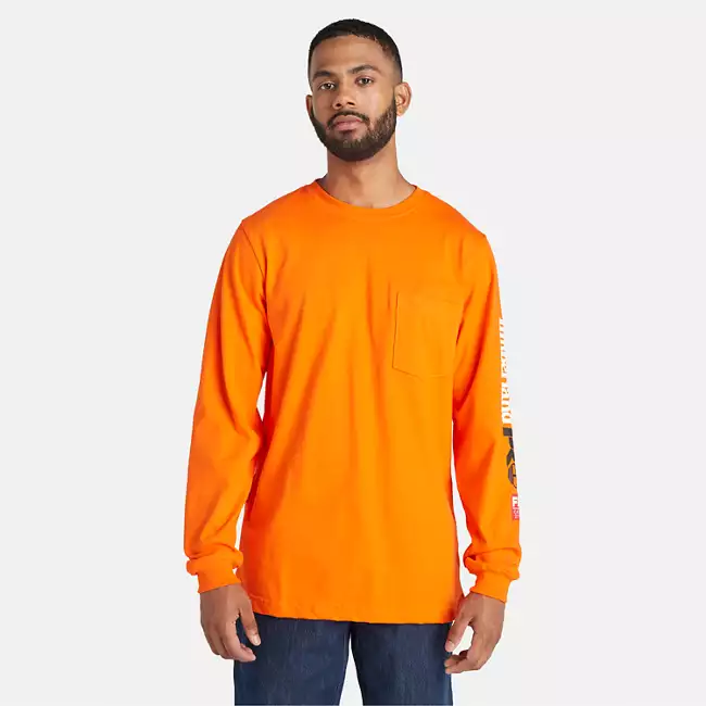 Men's Timberland PRO® Cotton Core Flame-Resistant Long-Sleeve T-Shirt