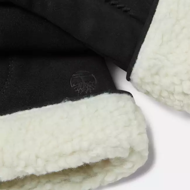 Women's Leather Gloves with Fleece Cuffs