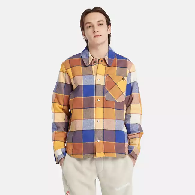 Men's Organic Cotton Fleece-Lined Overshirt
