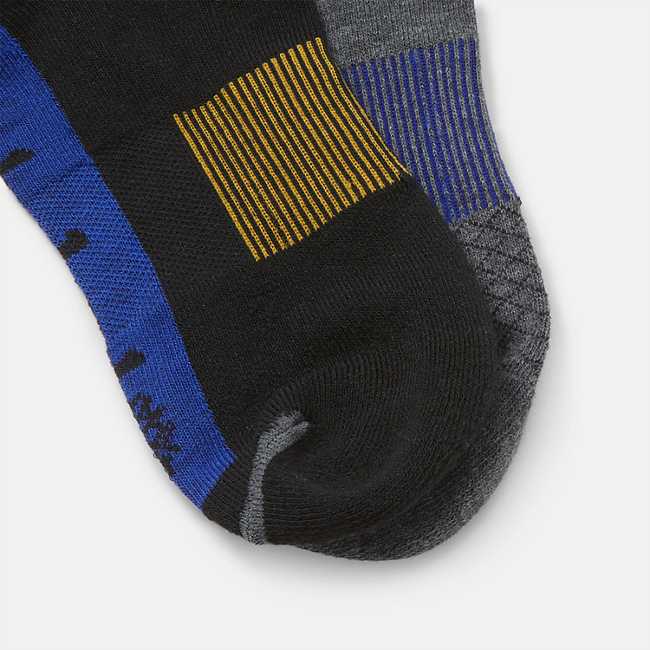 Men's 2-Pack Top Stripe Lockup No Show Sock