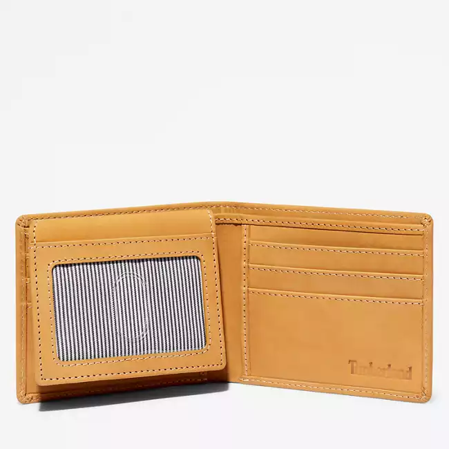 Men's Red Bank Oversized Tree-Logo Passcase Wallet