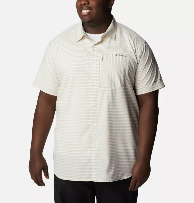 Men's Twisted Creek™ III Short Sleeve Shirt - Big Ancient Fossil Basic Stripe