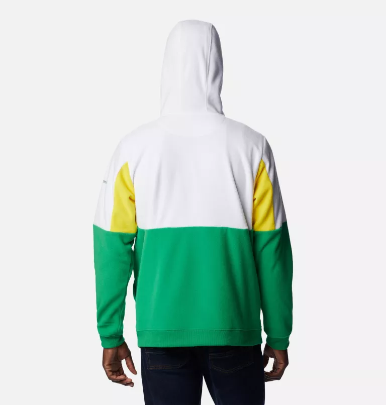 Men's Collegiate Columbia Lodge™ Fleece Hoodie - Oregon UO - Fuse Green,White,Yellow Glo
