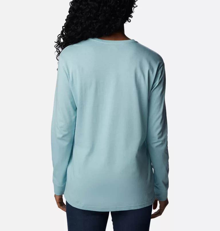 Women's North Cascades™ Long Sleeve T-shirt Aqua Haze,Simply Scripted