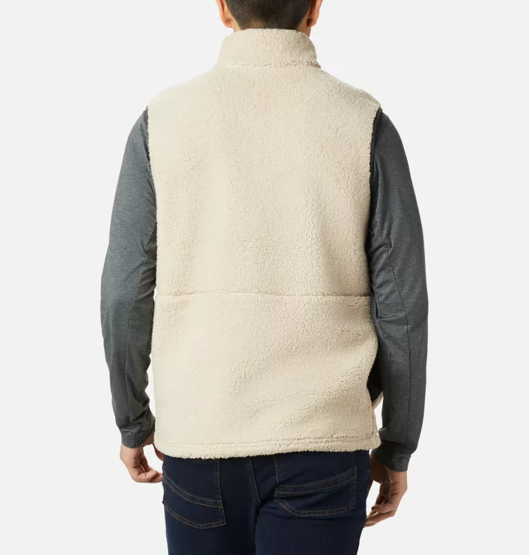 Men's Mountainside™ Sherpa Fleece Vest Ancient Fossil,Shark