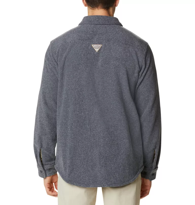 Men's PHG Bucktail™ Fleece Over Shirt Black Heather