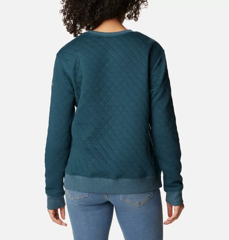 Women's Columbia Lodge™ Quilted Crew Sweatshirt Night Wave