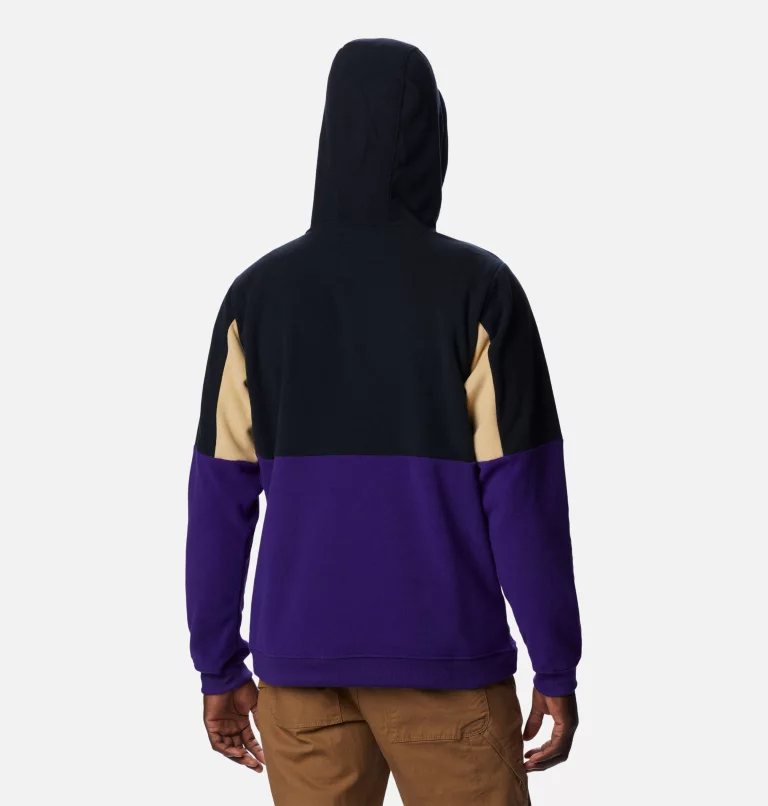 Men's Collegiate Columbia Lodge™ Fleece Hoodie - Washington UW - UW Purple,Black,Sierra Tan