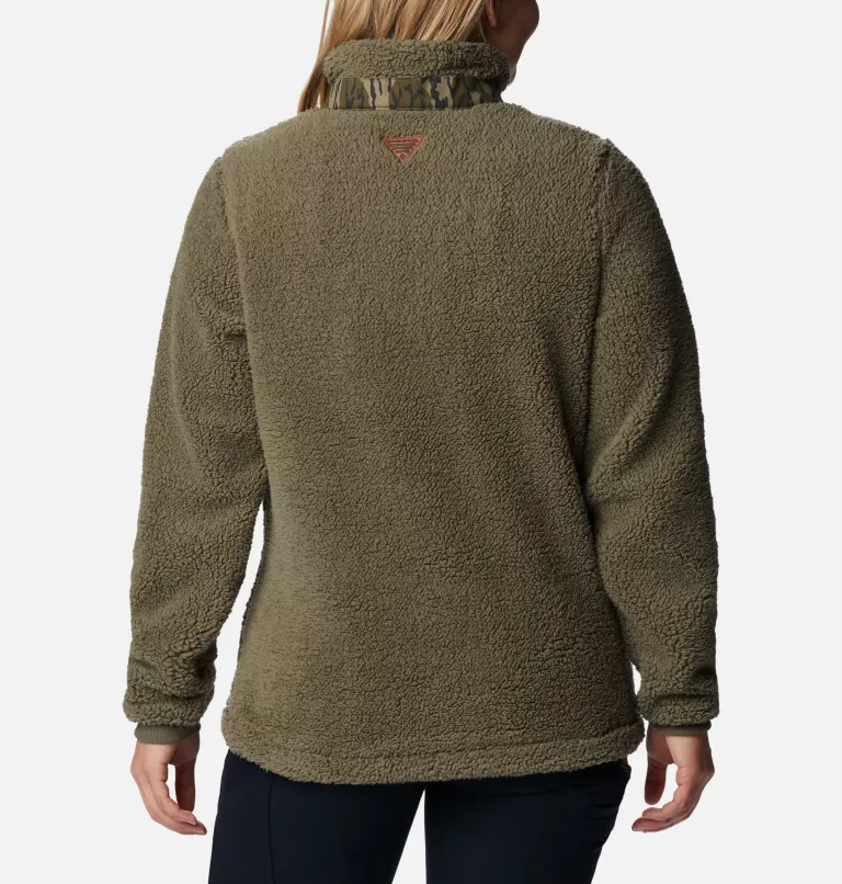 Women's PHG Tough Shot™ Fleece Pullover Stone Green,Mossy Oak Bottomland