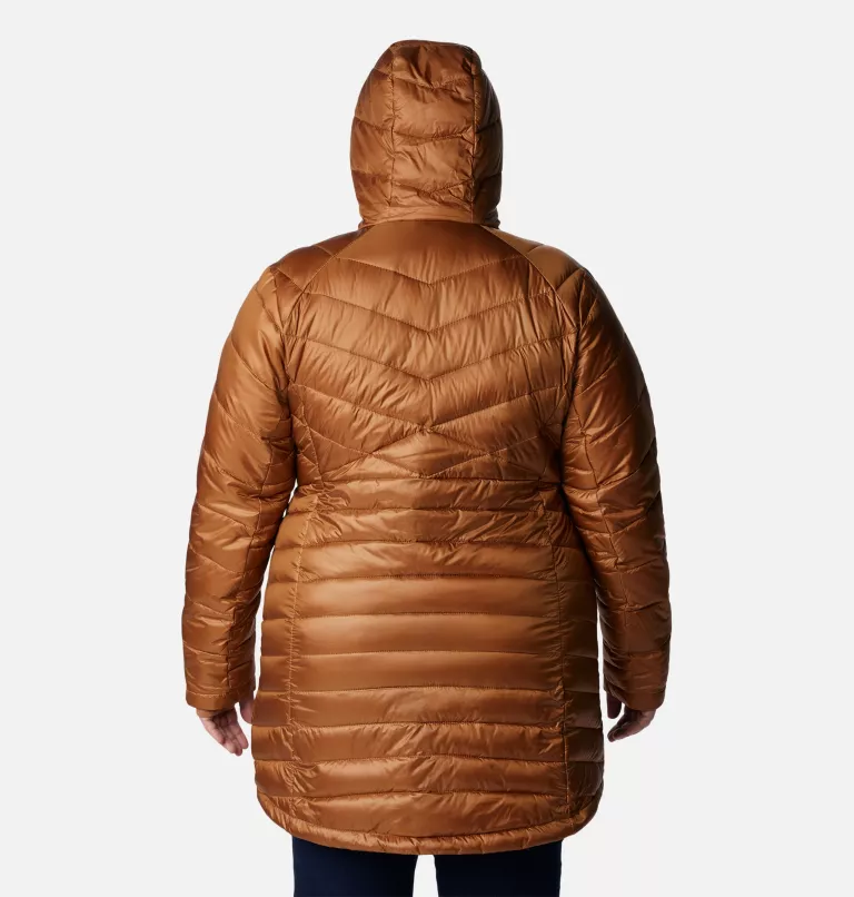 Women's Joy Peak™ Mid Insulated Hooded Jacket - Plus Size Camel Brown