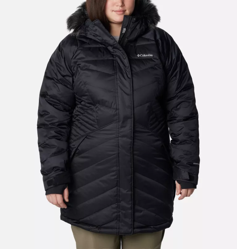 Women's Lay D Down™ III Mid Jacket - Plus Size Black Liquified Sheen