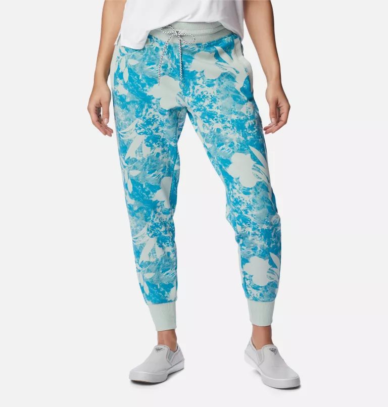 Women's PFG Slack Water™ French Terry Joggers Cool Green Skydye