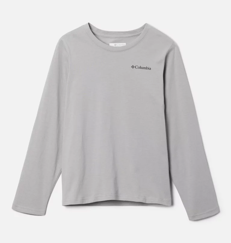 Boys' Dobson Pass™ Long Sleeve Graphic T-Shirt Columbia Grey,Outdoor Fun Icons