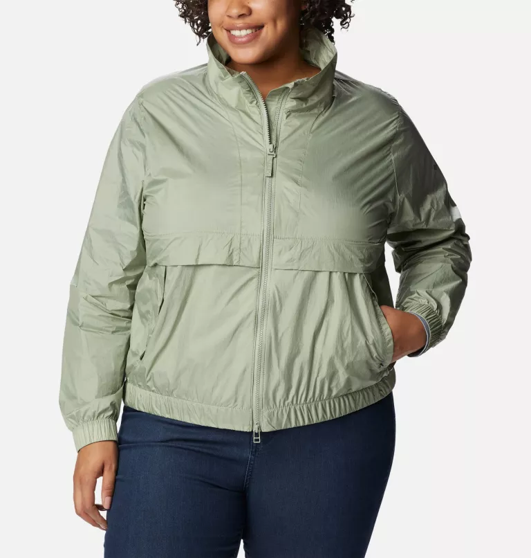 Women's Sunny City™ Windbreaker - Plus Size Safari