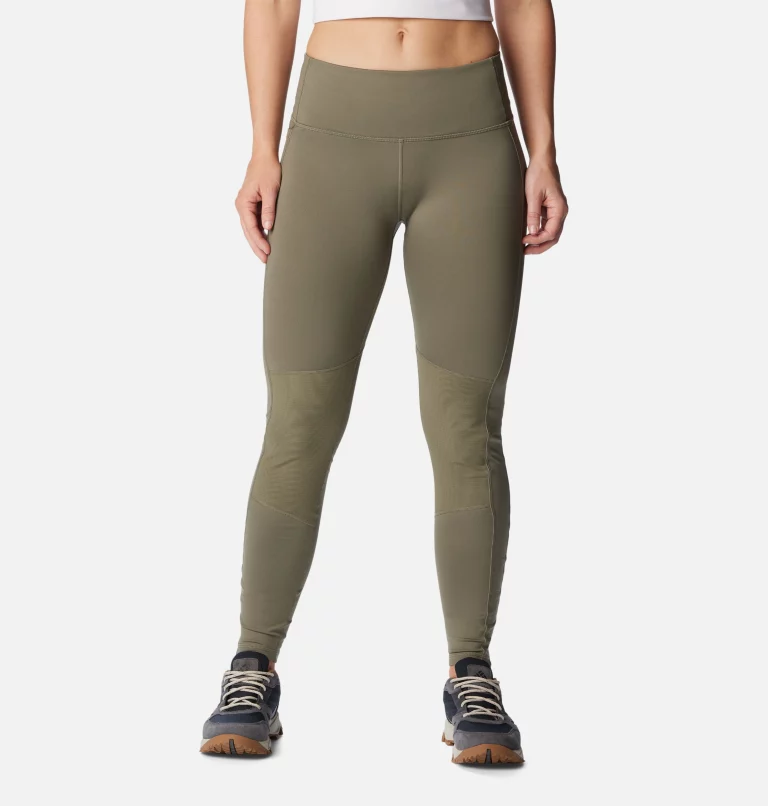 Women's Back Beauty™ Warm Hybrid Leggings Stone Green