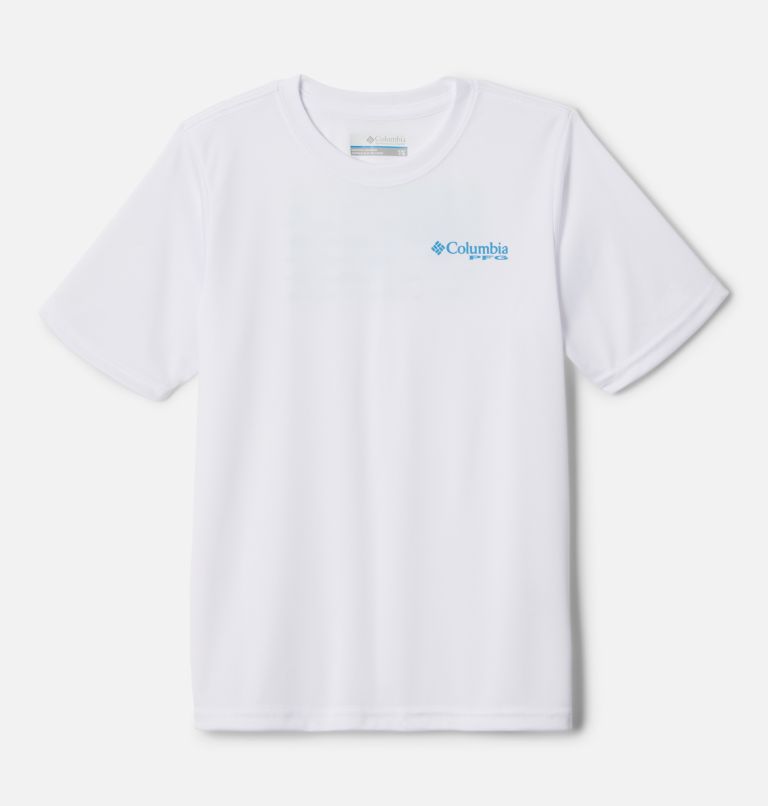 Boys' PFG Terminal Tackle™ Fish Flag T-Shirt White,Key West Gradient