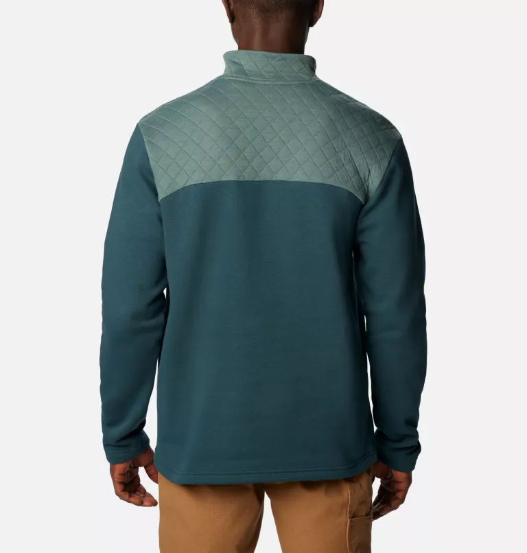 Men's Hart Mountain™ Quilted Half Snap Pullover Metal,Night Wave