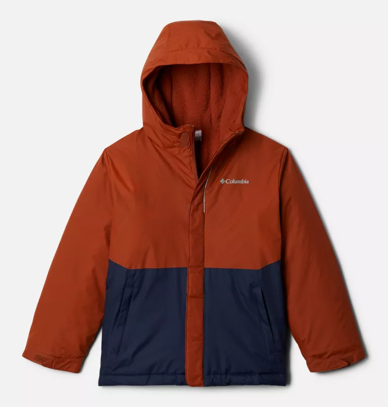 Kids' Apple Valley Sherpa Lined Jacket Dark Adobe,Collegiate Navy