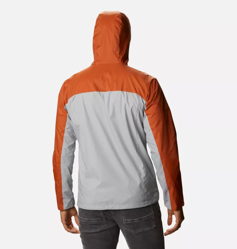 Men's Collegiate Glennaker Storm™ Rain Jacket - Texas TEX - Cedar,Columbia Grey