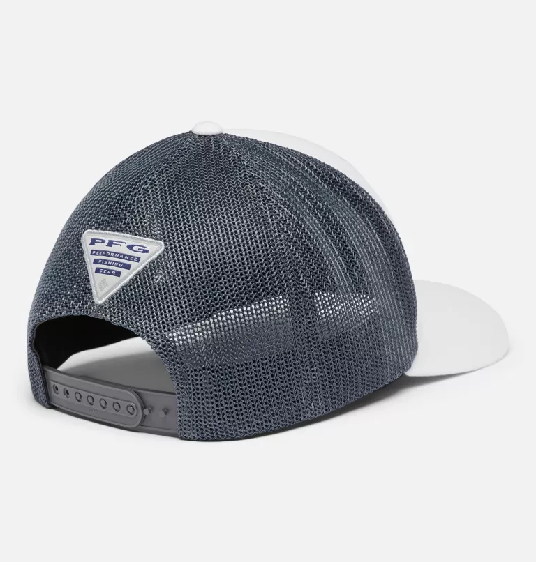 PFG Mesh Snap Back™ Ball Cap - Michigan State MS - White,Charcoal