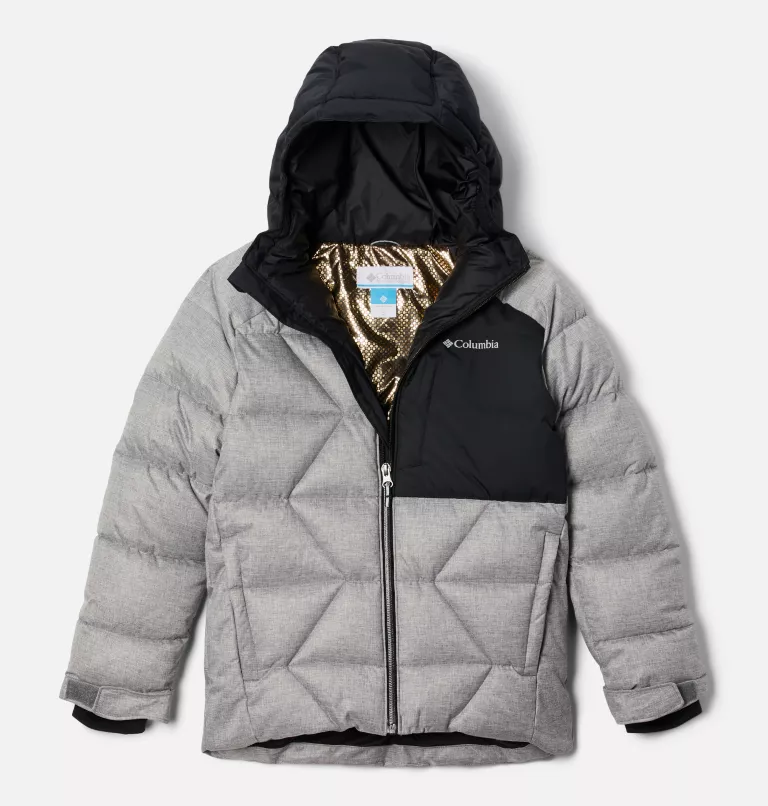 Boys' Winter Powder™ II Quilted Jacket City Grey Heather,Black