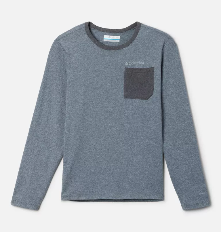 Boys' Tech Trail™ Long Sleeve Shirt City Grey,Shark