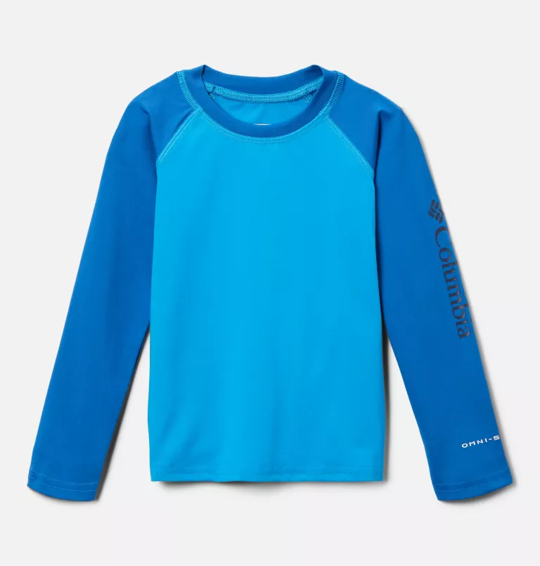 Kids' Toddler Sandy Shores™ Long Sleeve Sunguard Shirt Compass Blue,Bright Indigo