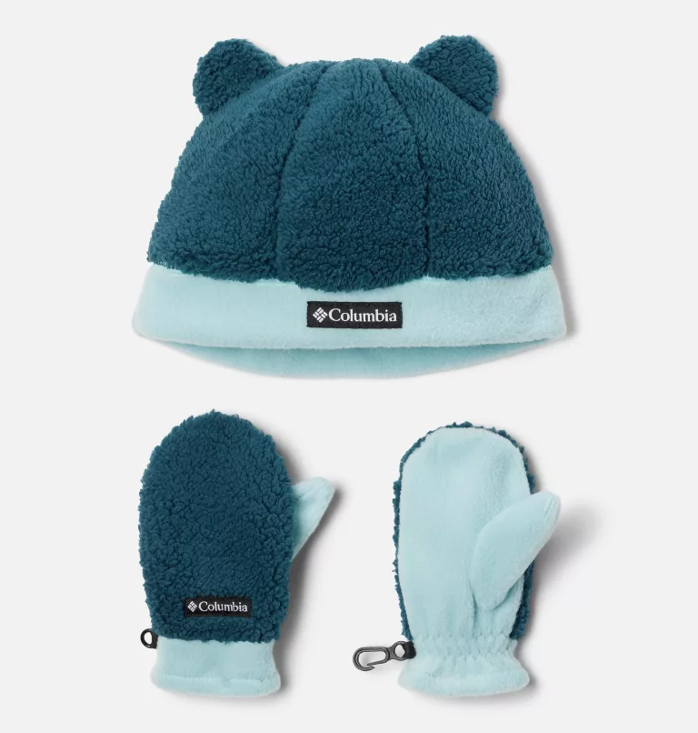 Toddler Rugged Ridge™ Beanie and Mitten Set Night Wave,Aqua Haze