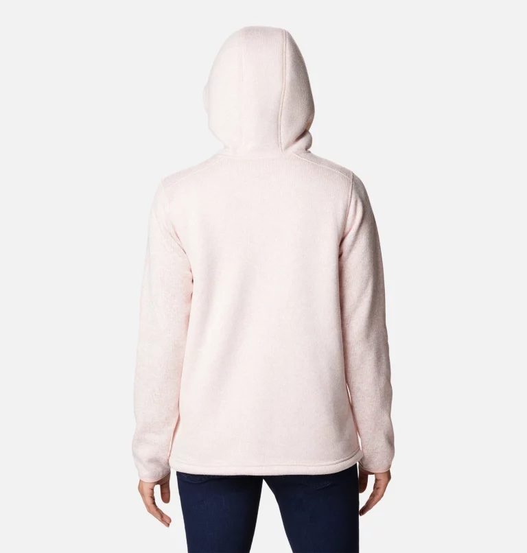 Women's Sweater Weather™ Sherpa Full Zip Hooded Jacket Dusty Pink Heather