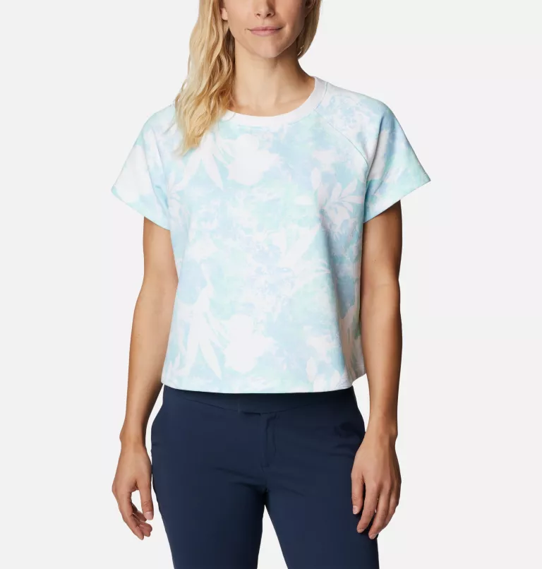 Women's PFG Slack Water™ French Terry Shirt Spring Blue Skydye
