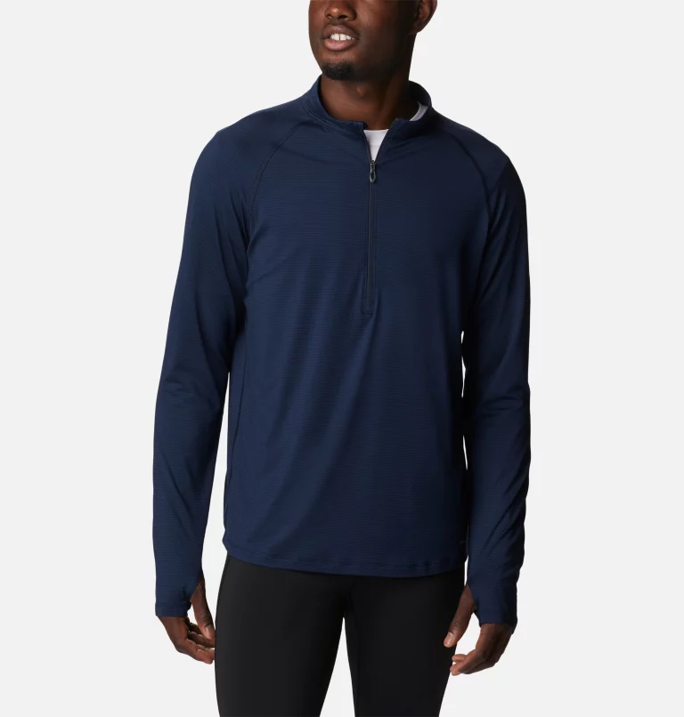 Men's Endless Trail™ Half Zip Mesh Long Sleeve Shirt Collegiate Navy