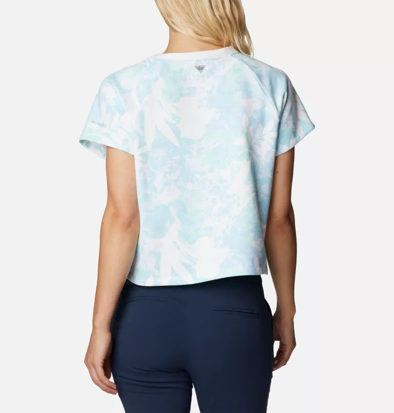Women's PFG Slack Water™ French Terry Shirt Spring Blue Skydye