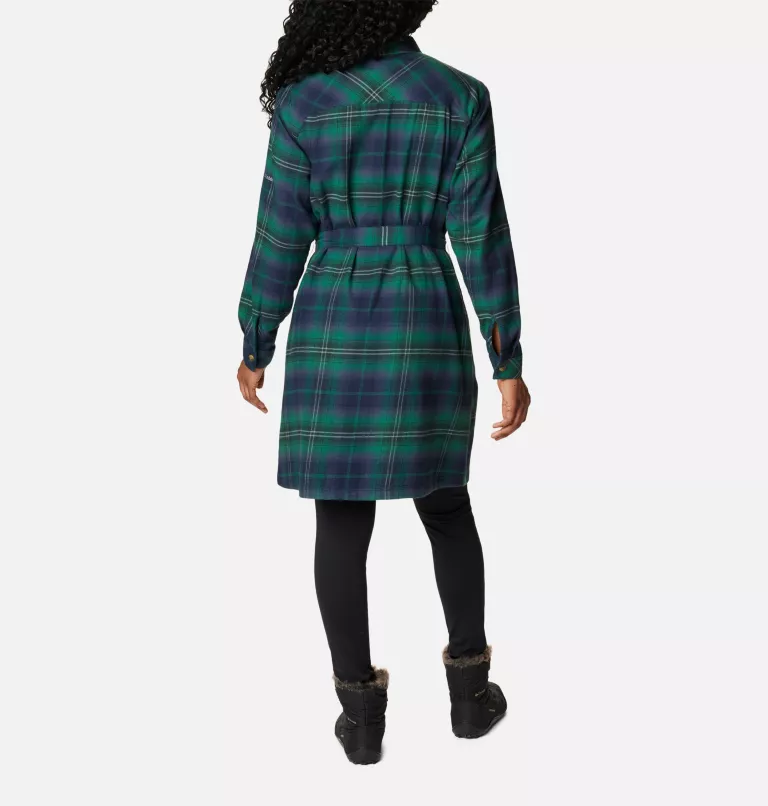 Women's Holly Hideaway™ Flannel Dress Spruce Multi Tartan