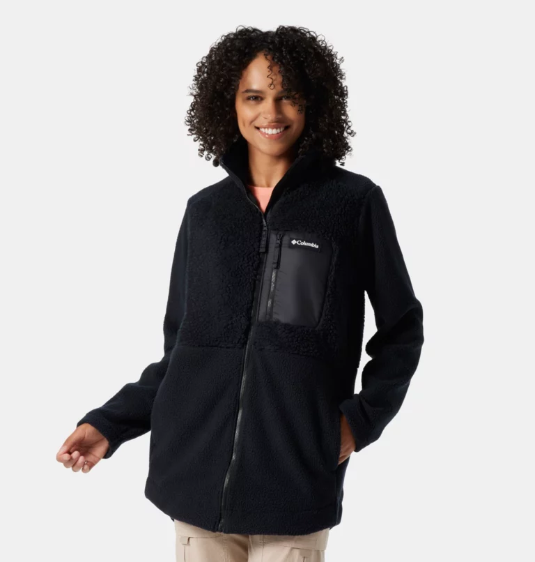 Women's Columbia Lodge™ Sherpa Full Zip Fleece Black