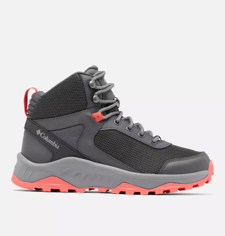 Women's Trailstorm™ Ascend Mid Waterproof Shoe Dark Grey,Red Coral