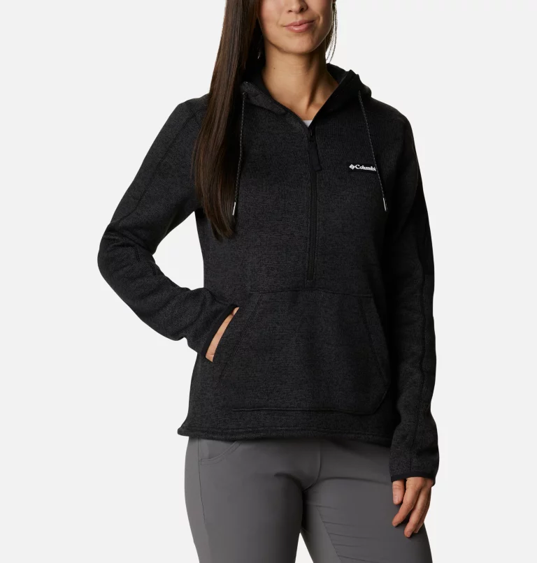 Women's Sweater Weather™ Fleece Hooded Pullover Black Heather