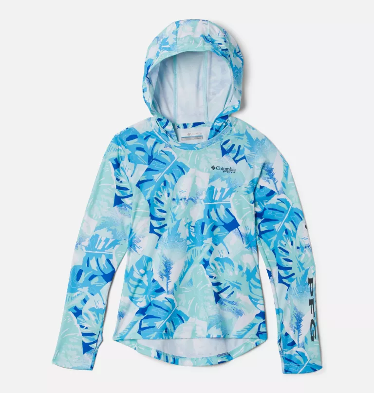 Girls' PFG Super Tidal™ Hoodie Gulf Stream Philo Palms