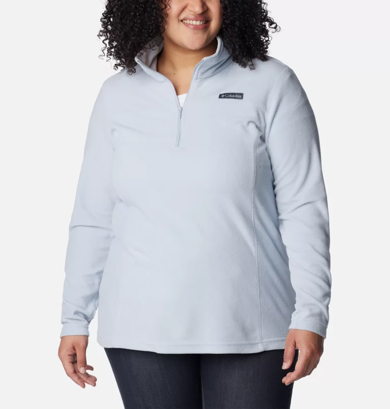 Women's Lake Aloha™ Half Zip Fleece Pullover - Plus Size Cirrus Grey