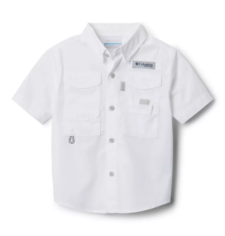 Boys’ Toddler PFG Bonehead™ Short Sleeve Shirt White